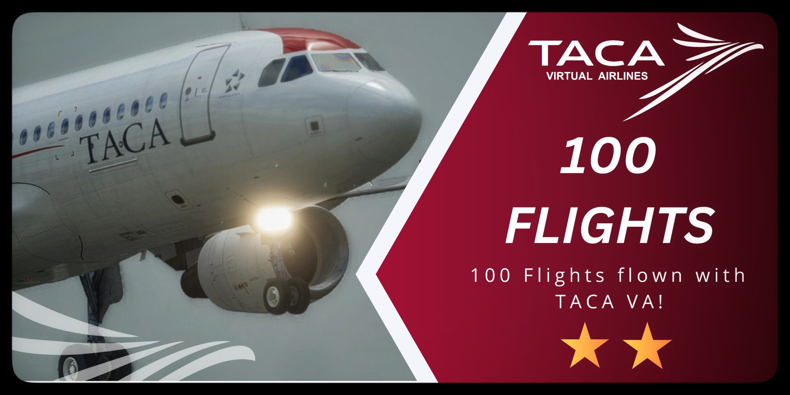 100 Fights flown with TACA!