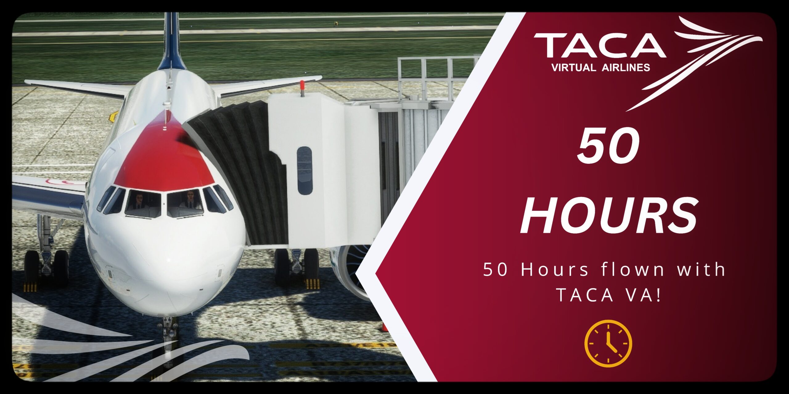 50 Hours flown with TACA!