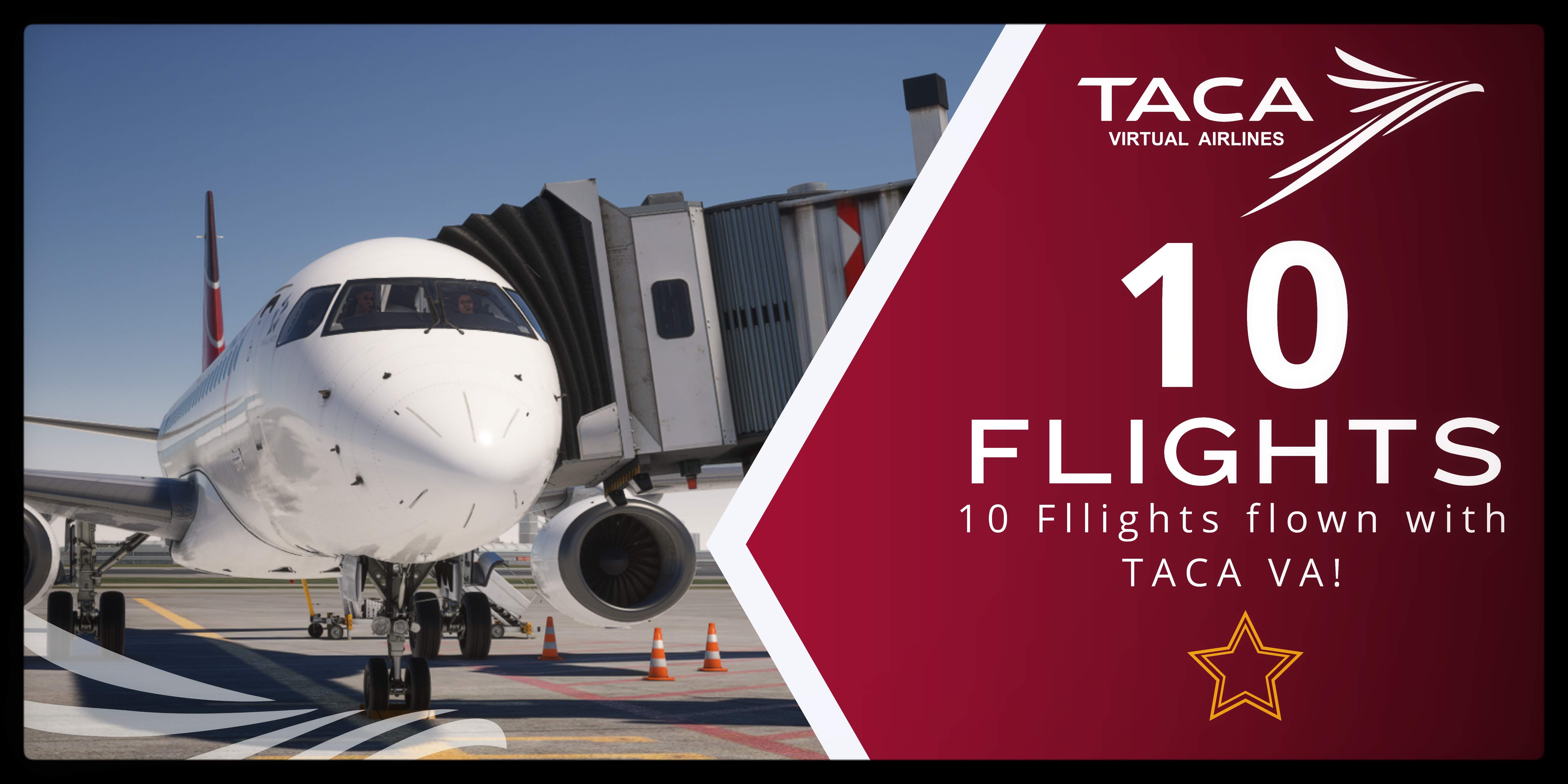 10 Flights flown with TACA!